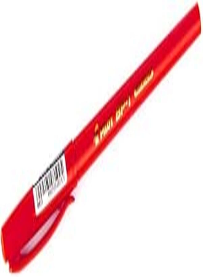 Pilot BP-1-M-R-INE Red Ink Ballpoint Pen, 1.0 mm Tip Size